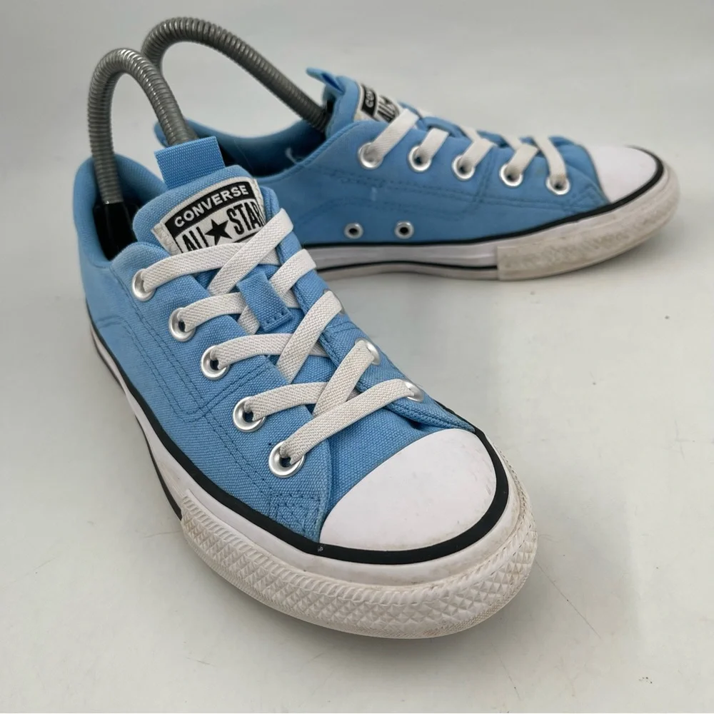 Converse Chuck Taylor AS - SZ 3Y- Blue Canvas Low Top No-Ties Sneakers Shoes